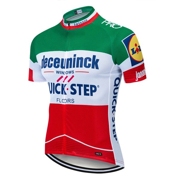 

2020 new quick step team cycling jersey gel pad bike shorts set mtb sobycle ropa ciclismo mens pro summer bicycling maillot wear, Black;red