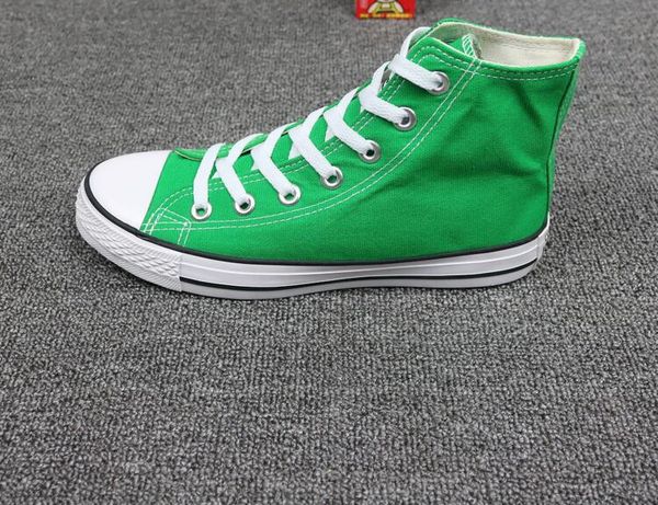 

2019 drop shipping brand new 15 colors all high sports stars low classic canvas shoe sneakers men's women's casual shoes size 35-4, Black