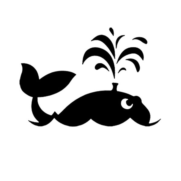 

15 * 10.5cm whale рыбы фонтан воды носик винила стикер симпатичные и интересно мода наклейки деколь