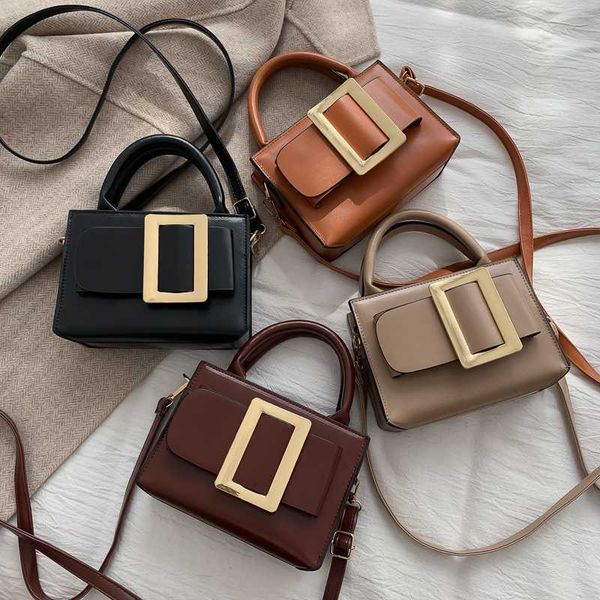 

сумка женщина 2020 новая мода осень / зима ретро текстуры небольшой площади мешка корейских женщин стильный одного плеча кросс-перекинул