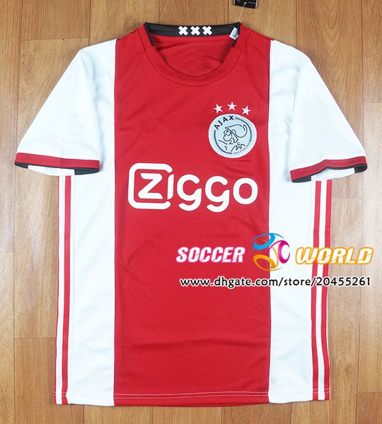

ajax soccer jerseys 2019 2020 ajax home away jerseys van de beek tadic neres ziyech blind football uniform size s-3xl, Black;yellow