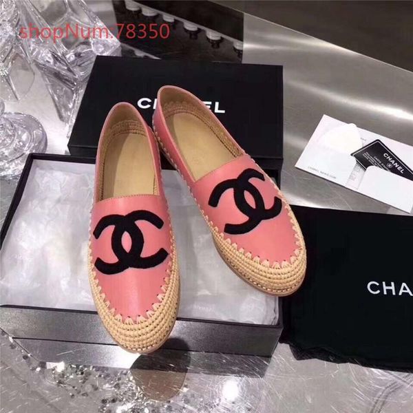 

2019 women hoe leather fa hion de igner luxury female andal traw flax weave lei ure dre hoe ize 35 40