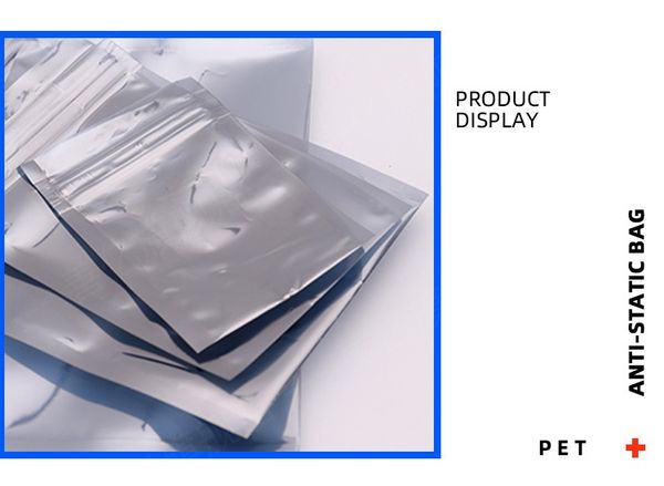 

18*26 anti-static shielding closure pockets gray static bag electronic device bag