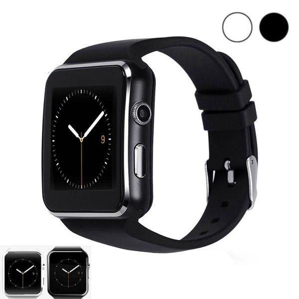 

new arrival x6 smart watch with camera touch screen support sim tf card bluetooth smartwatch men watch for android phone huawei xiao mi