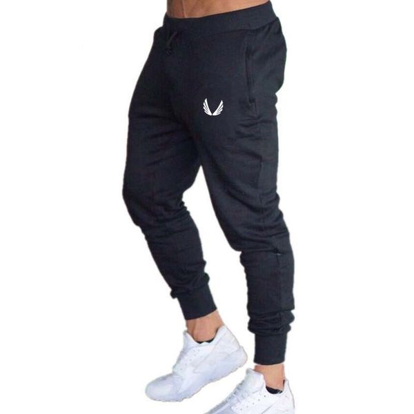 

2019 spring autumn men jogging pants solid gym training pant sportswear joggers pants summer running swearing jogging sweatpants, Black;blue