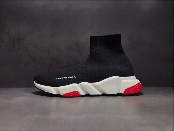 

2019 high quality port hoe ock peed trainer ca ual hoe men women tretch knit hoe boot mid neaker