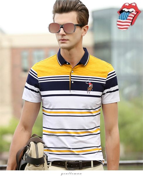 

designer men's business polos mens polos shirts man luxury short sleeve tee shirts new fashion knight clothing 3 colors optional, White;black