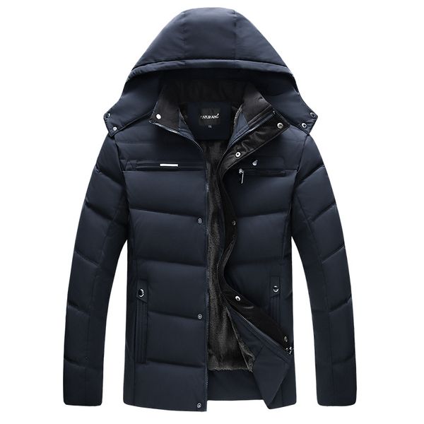 

winter wear middle-aged men's cotton clothes middle-aged father men's clothing p-233, Black