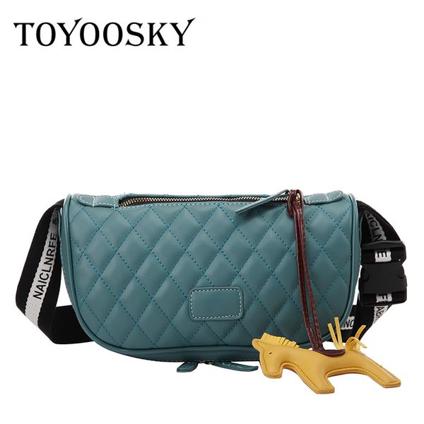 

toyoosky fashion chest bag women pu leather waist pack casual adjustable belt shoulder bag zipper crossbody female