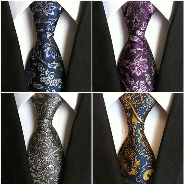 

8cm fashion floral pattern polyester ties for men wedding suit party business foemal neck tie cravat necktie, Black;blue