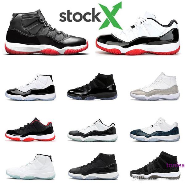 

2020 stock x mens basketball shoes 11s white bred snakeskin vast grey concord 45 23 gamma blue 11 womens sports sneaker trainers