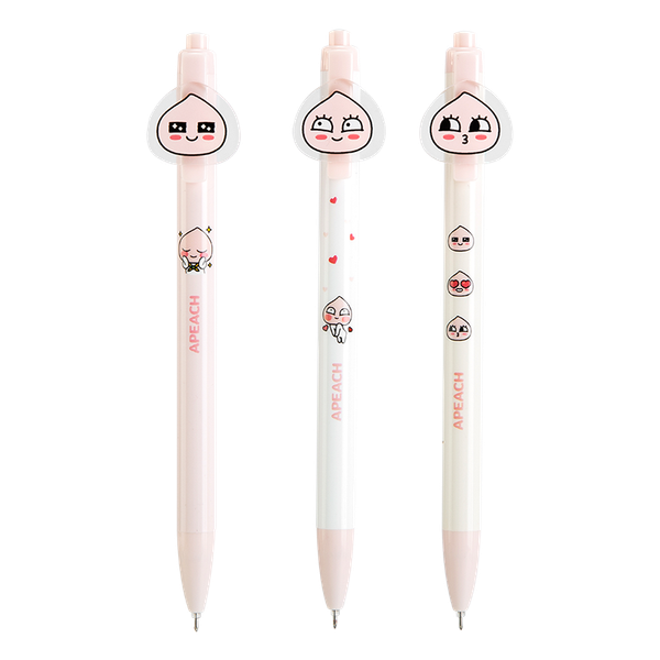 

gel ink pens carton style 0.5mm black ink education writing stationery set