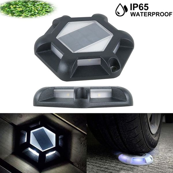 

6 leds 3000k/6000k solar light outdoor solar lawn lamps ip65 waterproof underground led lamp for garden path floor stairs