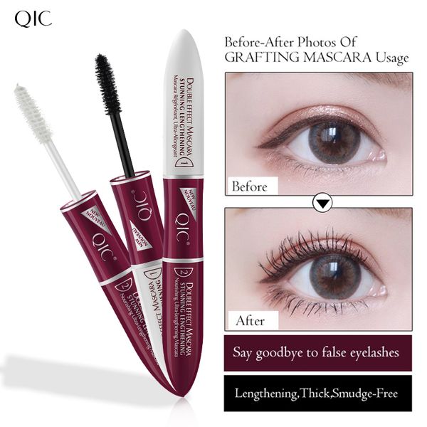 

бесплатная доставка qic с двойной головкой mascara 4d silk прививка растет водонепроницаемая slender длинные густыми кудрями тушь без smudge