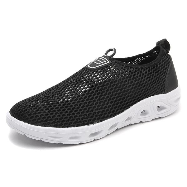 

adults men's outdoor mesh sport aqua shoes slip on quick drying water shoes lightweight beach walking fitness sneakers