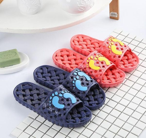 

summer home slipper men and women home korean version indoor non-slip thick soft bottom lovers' bathroom slippers size 36-45, Black