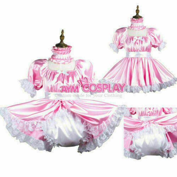 

smile precure glitter force glitter spring cure march dress cosplay costumelockable sissy maid satin mini dress/romper cd/tv tailor-made lo, Black;red