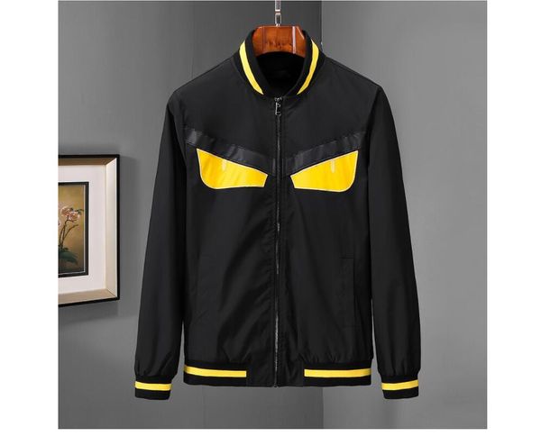 

внешнеторговый весной и осенью новый стиль куртка мужчин высокого класса стенд воротник желтые глаза куртка мужчины моды случайные кардиган, Black;brown