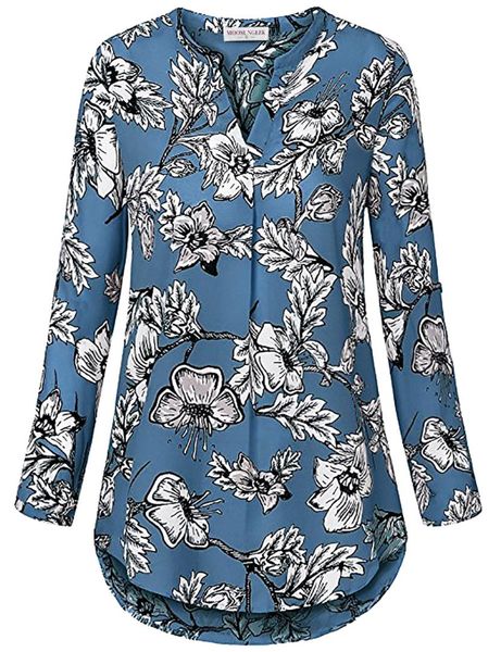 

women summer and spring casual chiffon v neck cuffed 3/4 sleeve blouse, White