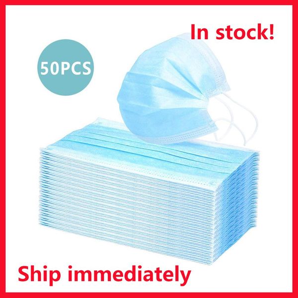 

life disposable face mask 3 layer ear-loop dust mouth masks cover 3-ply non-woven disposable dust mask soft breathable outdoor party