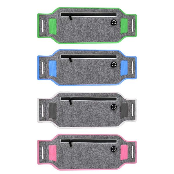 

ultra-thin running waist pouch belt lightweight sweatproof sport belt pack fits for iphone huawei samsung with hidden pouch