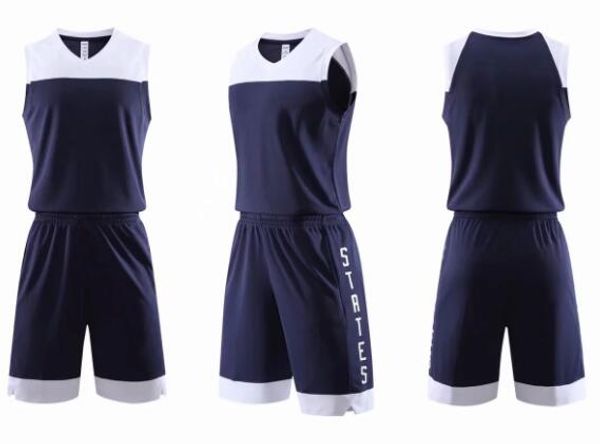 Top-Männer maßgeschneiderte Basketball-Uniformen-Kits Sportkleidung Trainingsanzüge Persönlichkeit Streetwear Basketball individuelle Trikot-Sets mit Shorts