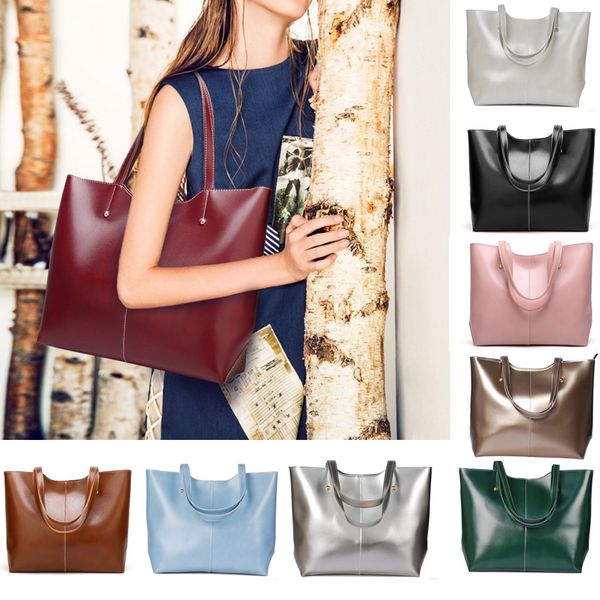 

women faux leather handbag shoulder bags tote purse hobo bag satchel large work