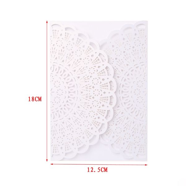 

10pcs wedding invitation cards kits with envelopes seals personalized printing d08d