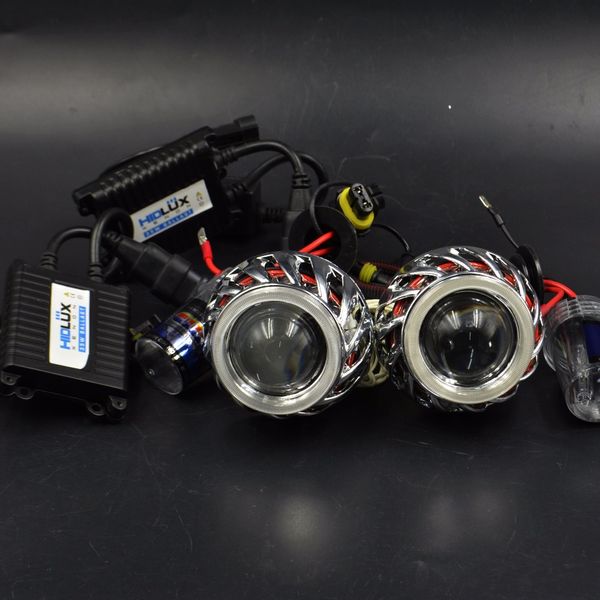 

2.0inch mini h1 bixenon hid car projector lens 35w hid xenon kit ballast bulb fit for h1 h4 h7 car headlight headlamp