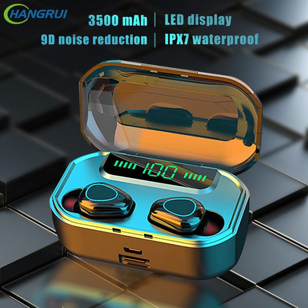 

wireless 5.0 s11 earphone bluetooth tws headphones touch control earbuds 9d gaming headset 3500mah power bank for phone pk g20