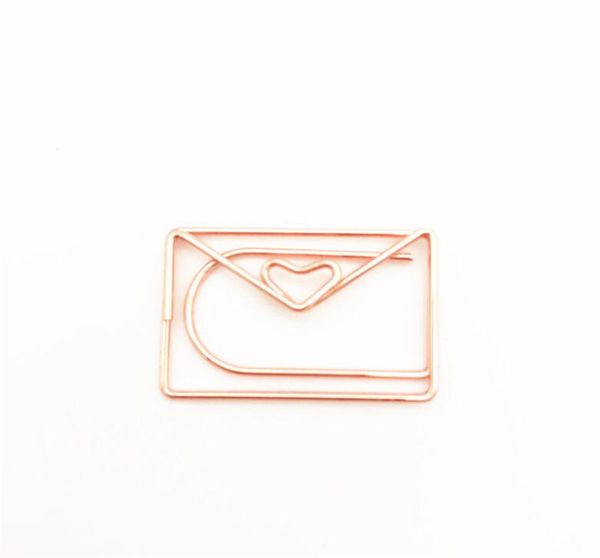 

new arts rose gold love paper clip creative special-shaped modeling clip metal paperclips metal paper clips bookmark