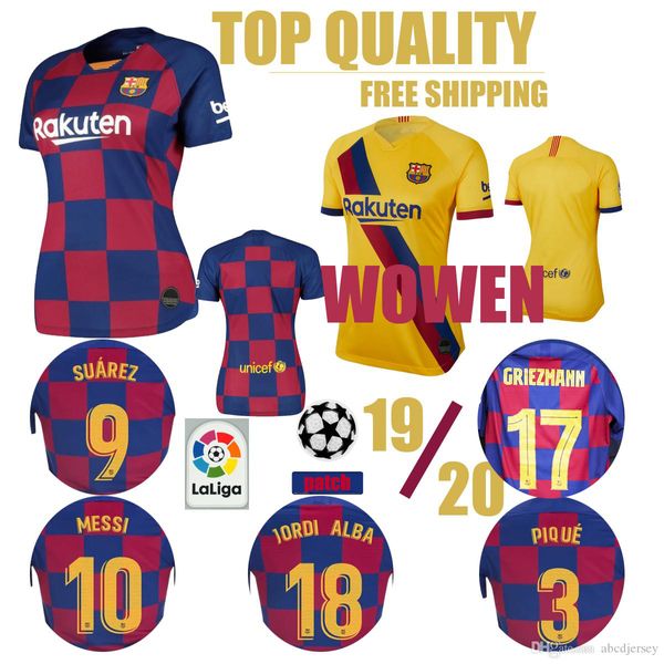 

Women me i barca barcelona jer ey 2019 2020 f de jong griezmann uarez griezmann malcom pique arthur vidal home away female occer jer ey