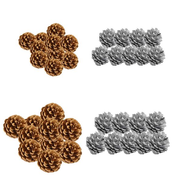 

9pcs wood drop ornaments christmas pine cones christmas pendant bauble xmas tree party hanging decoration ornament