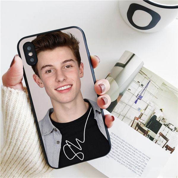 

capa luxury shawn mendes smile cover for iphone 11 pro xs max xr case for iphone 8 7 6s plus 5s se case soft silicone cover.