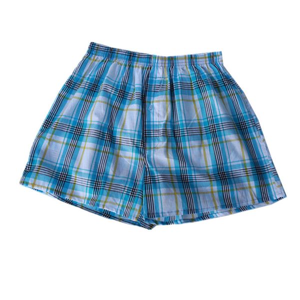 Fashion-M-4xl Classic Plaid Men Boxer Shorts Intimo uomo Trunks Cotone Cuecas Intimo Boxer per uomo Freccia Mutandine 4 pz / lotto