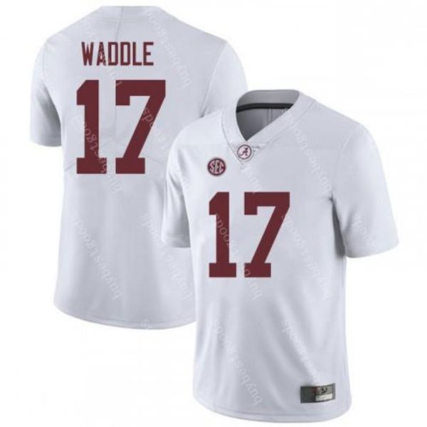 

ncaa alabama crimson tide football 17 jaylen waddle hurts ridley najee harris college jersey, Black;red