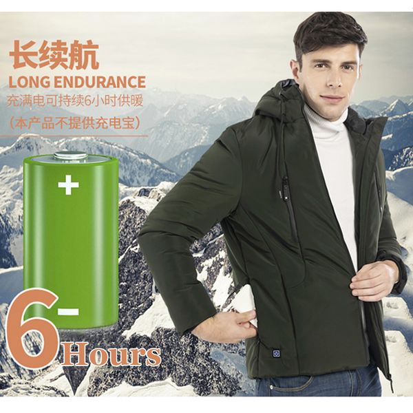

heating coat usb tactical vest fishing hiking thermal jacket men women outdoor electric heated jacket winter heated vest, Black;brown