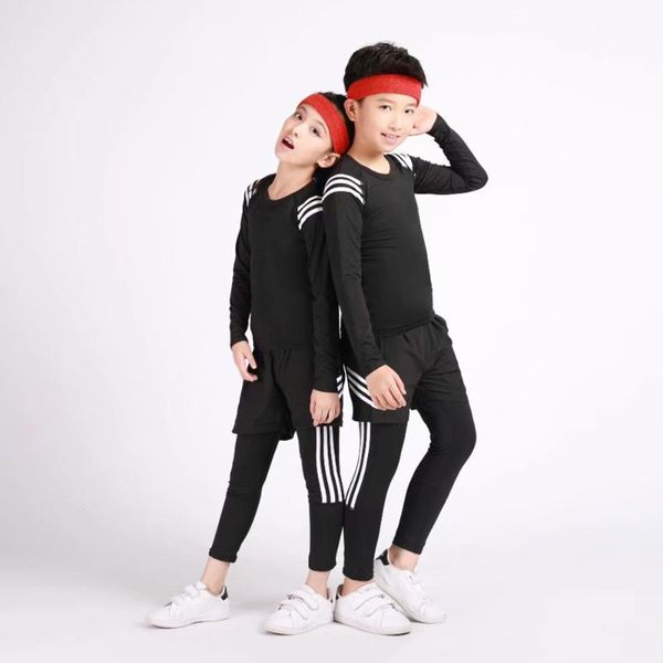 

new children's thermal underwear striped o-neck warm suit children's wear baby girl boy long pajamas johns sportswear, Black;blue
