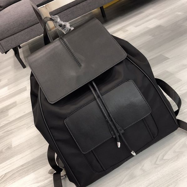 

backpack handbags purses travel bag fashion plain nylon fabric cowhide genuine leather casual outdoor backpack