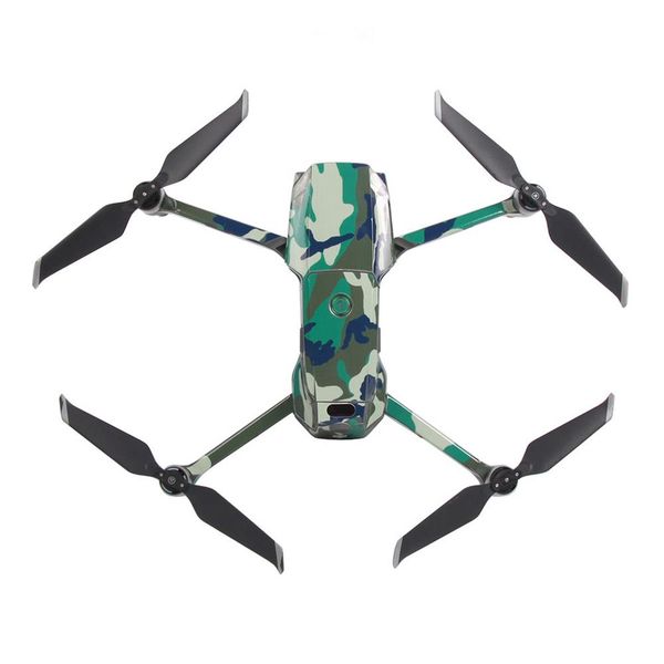 

sunnylife пвх наклейки для dji mavic 2 pro / zoom rc drone - зеленый камуфляж