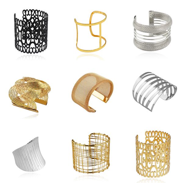 

bracelets for women men vintage geometric style gold silver 2019 new fashion jewelry pop punk charm bracelet & bangle, Black