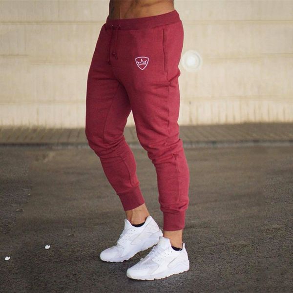 

men's brand men pants fitness casual elastic bodybuilding clothing casual camouflage sweatpants joggers pants, Black