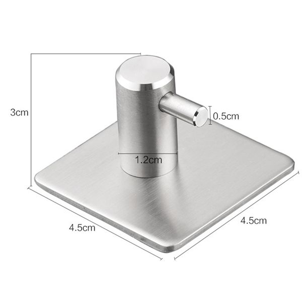 

4pcs self adhesive home kitchen wall door hook key rack kitchen towel hanger