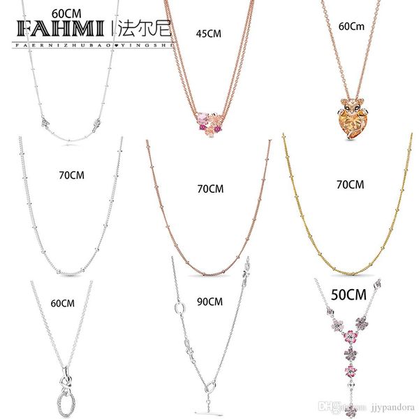 

hywo 100% 925 sterling silver peach blossom lioness hearts arrow fresh and elegant charm women's necklace ing