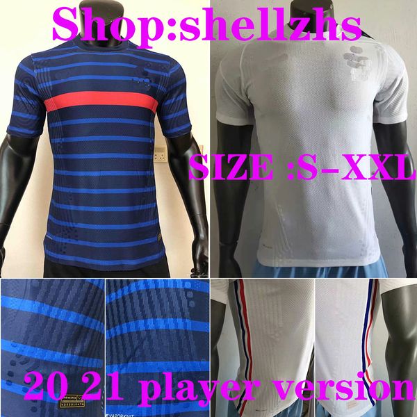 

игрок версия 20 21 франция футбол джерси национальная команда pavard варен французский 2020 2021 мужская футбольная универсальная рубашка иг, Black;yellow