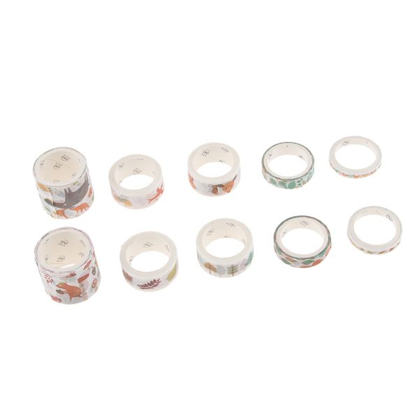 

набор из 10 rolls washi masking tape набор, большой для diy декора scrapbooking наклейки маскировка бумаги украшения ленты клей школьные при