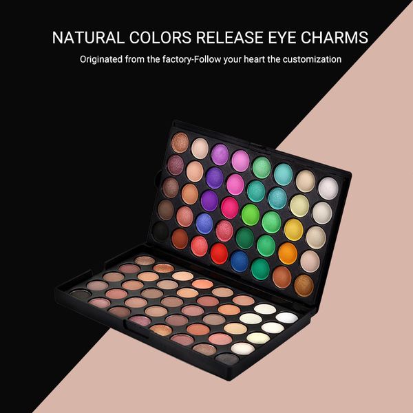 

80 color eyeshadow earth color pearlescent smoky makeup mini make-up tray professional multi-color models
