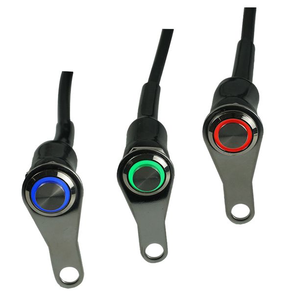 

stainless steel led motorcycle switch on-off handlebar adjustable mount waterproof dc12v headlight fog light horn start kill