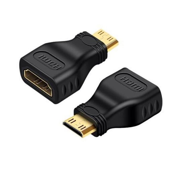 

gold-plated mini hdmi male to standard hdmi female extension adapter
