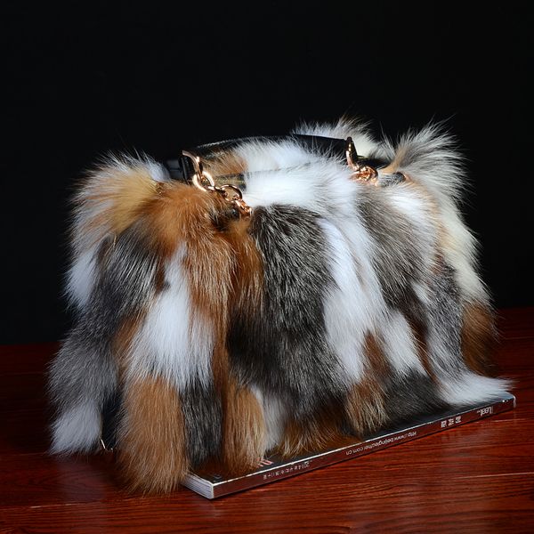 

purses handbags fashion women winter luxury shoulder bags designer luxury handbags feminine plush messenger bags newset